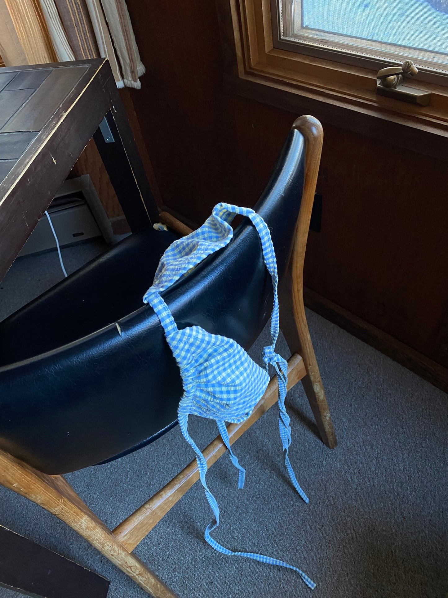 amelie bikini top (in light blue)