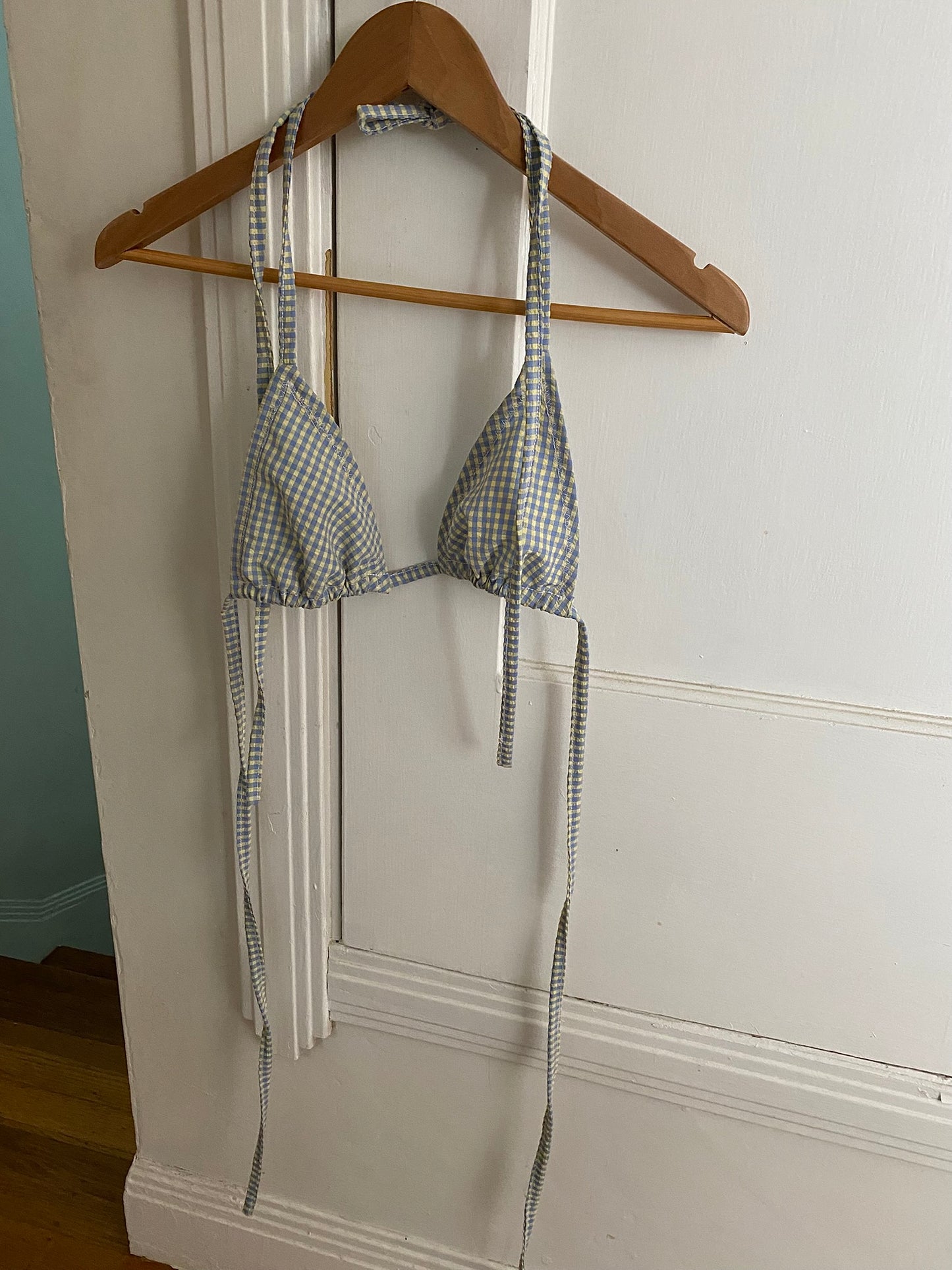 amelie bikini top (in light blue)